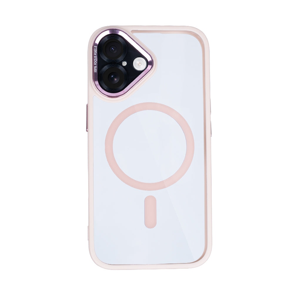 Rixus Classic 04 Case With MagSafe For iPhone 16 Pink