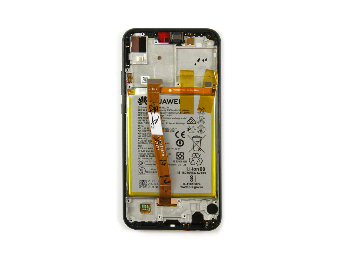 Huawei P20 Lite Display And Digitizer Complete Black Service Pack