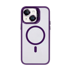 Rixus Classic 03 Case With MagSafe For iPhone 14 Plus Deep Purple