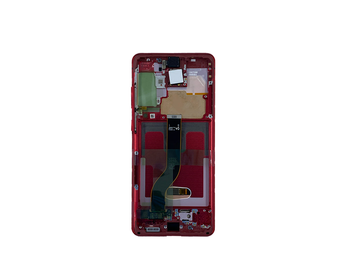 Samsung Galaxy S20 Plus G985F, S20 Plus 5G G986F Display and Digitizer Complete Aura Red Service Pack