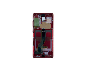 Samsung Galaxy S20 Plus G985F, S20 Plus 5G G986F Display and Digitizer Complete Aura Red Service Pack