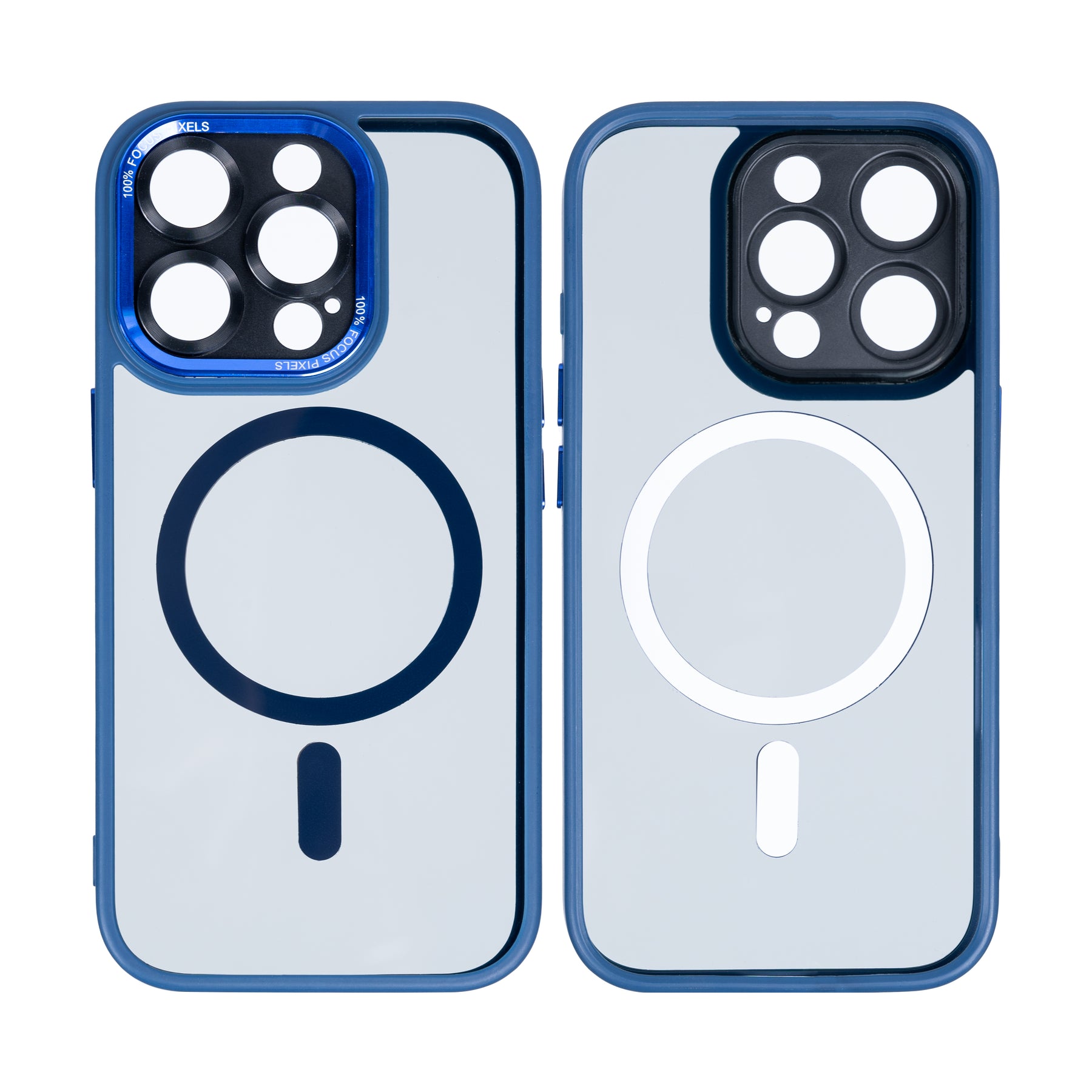 Rixus Classic 04 Case With MagSafe For iPhone 16 Pro Dark Blue