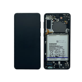 Samsung Galaxy S21 Plus 5G G996B Display And Digitizer Complete Phantom Black Service Pack