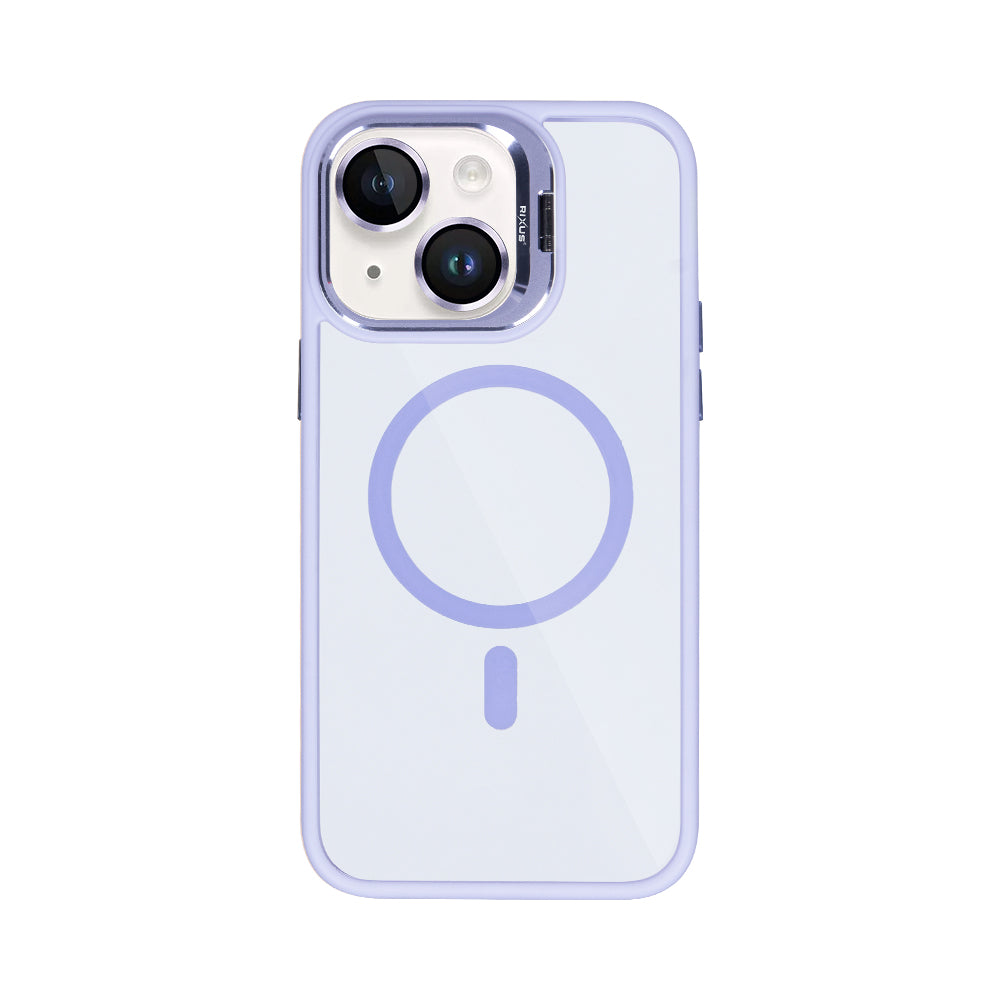 Rixus Classic 03 Case With MagSafe For iPhone 15 Plus Light Purple