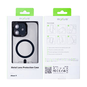 Rixus Classic 04 Case With MagSafe For iPhone 11 Black