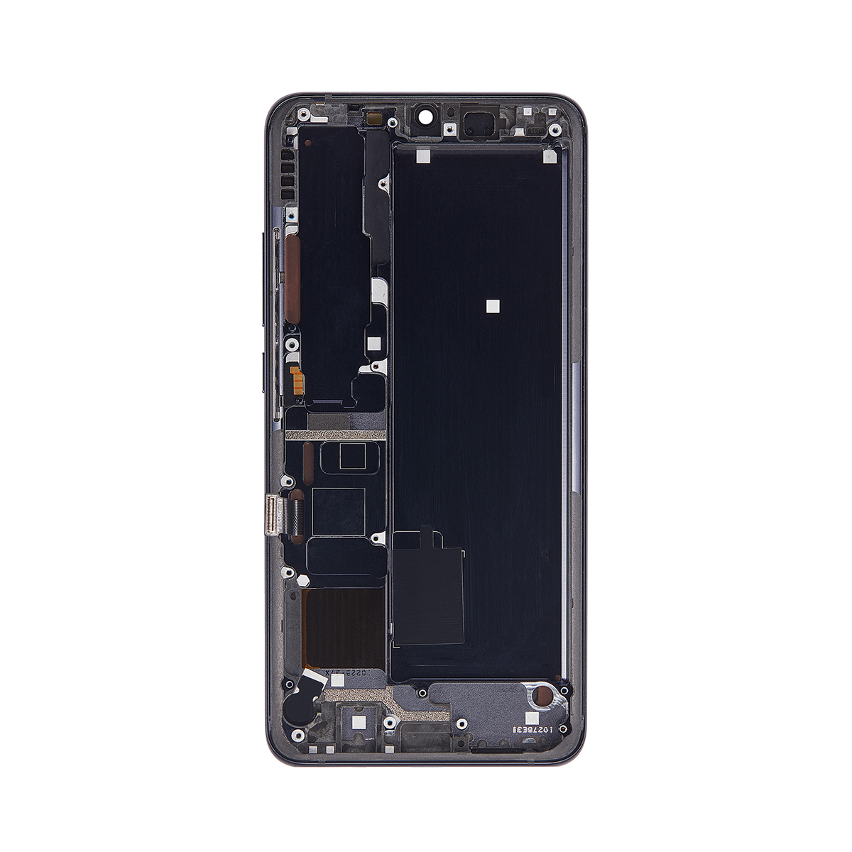 Xiaomi Mi Note 10, Mi Note 10 Pro Display And Digitizer With Frame Midnight Black Service Pack