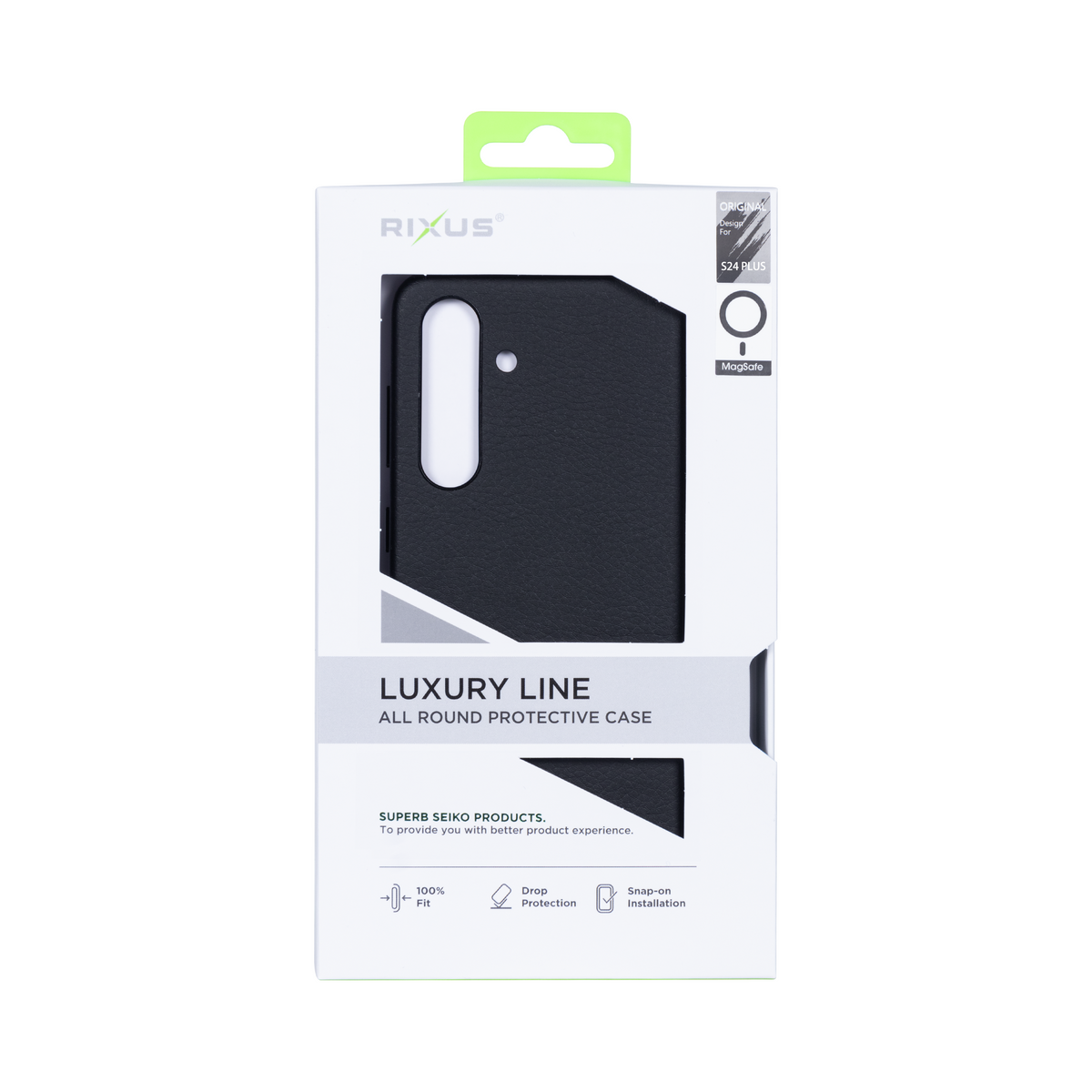 Rixus Classic 02 Case With MagSafe For Samsung Galaxy S24 Plus S926B Black