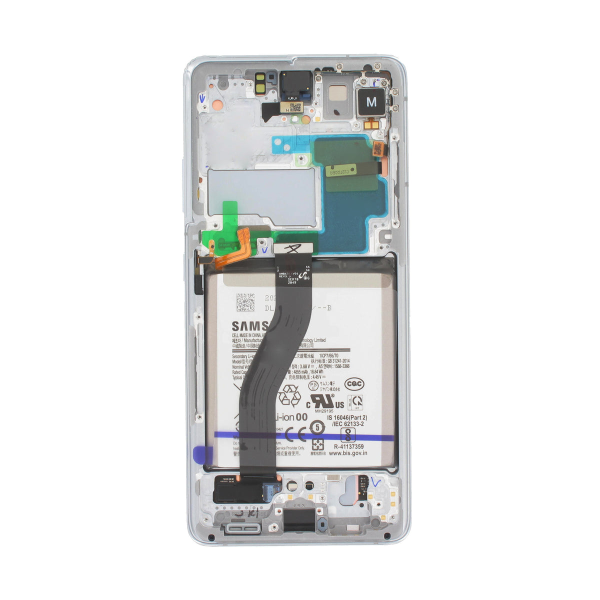 Samsung Galaxy S21 Ultra 5G G998B Display and Digitizer Complete Silver Service Pack