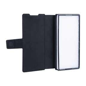 Rixus Wallet Case For Samsung Galaxy Z Fold 4 With Pen Holder Black