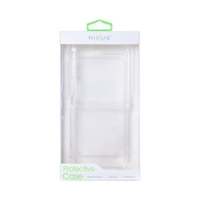 Rixus For Samsung Galaxy Z Flip6 Anti-Burst Case Clear