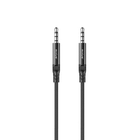Rixus RXMU35 3.5mm AUX To 3.5mm AUX Braided Audio Cable 120CM Black