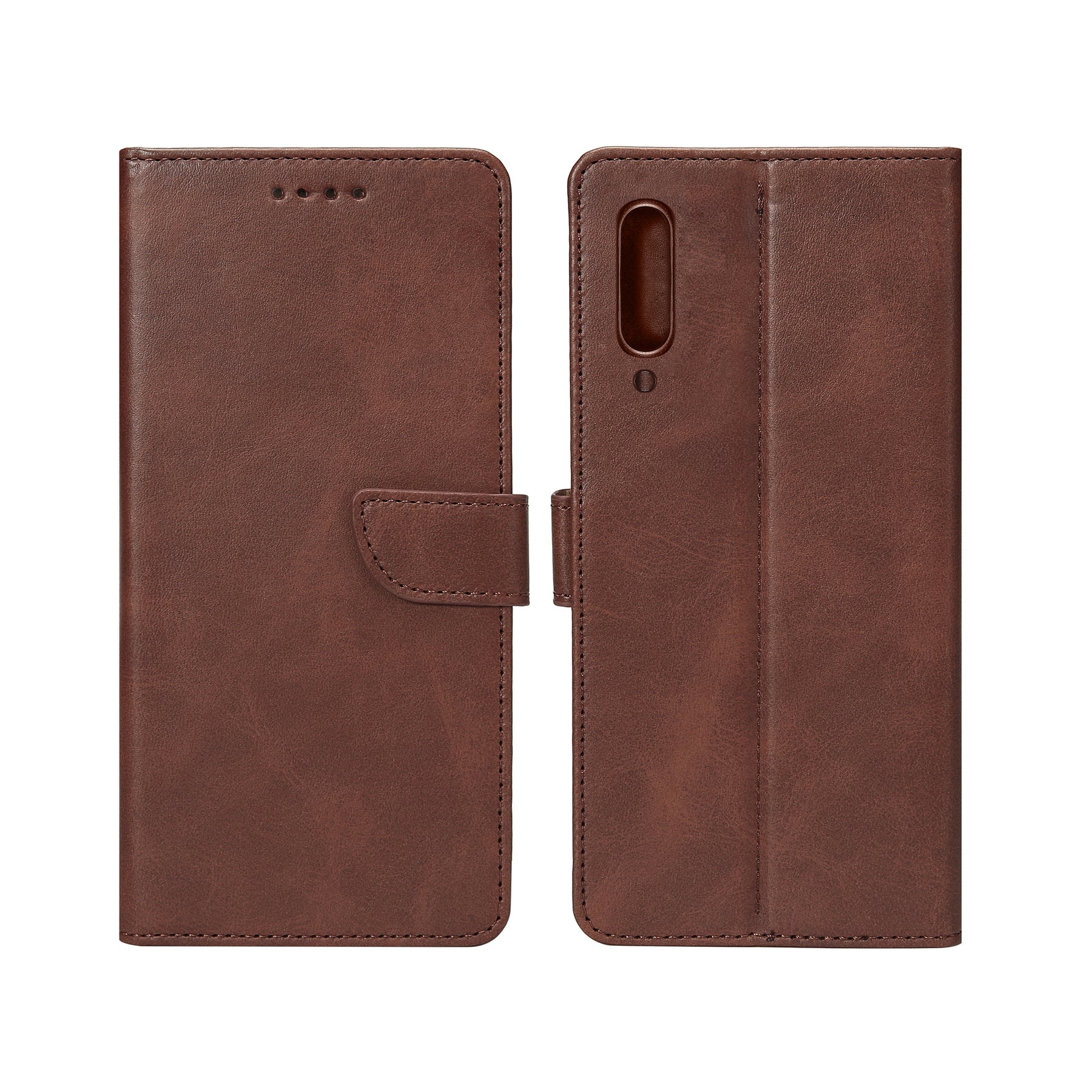 Rixus Bookcase For Samsung Galaxy A50 A505F Brown