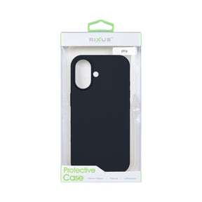 Rixus For iPhone 16 Soft TPU Phone Case Black