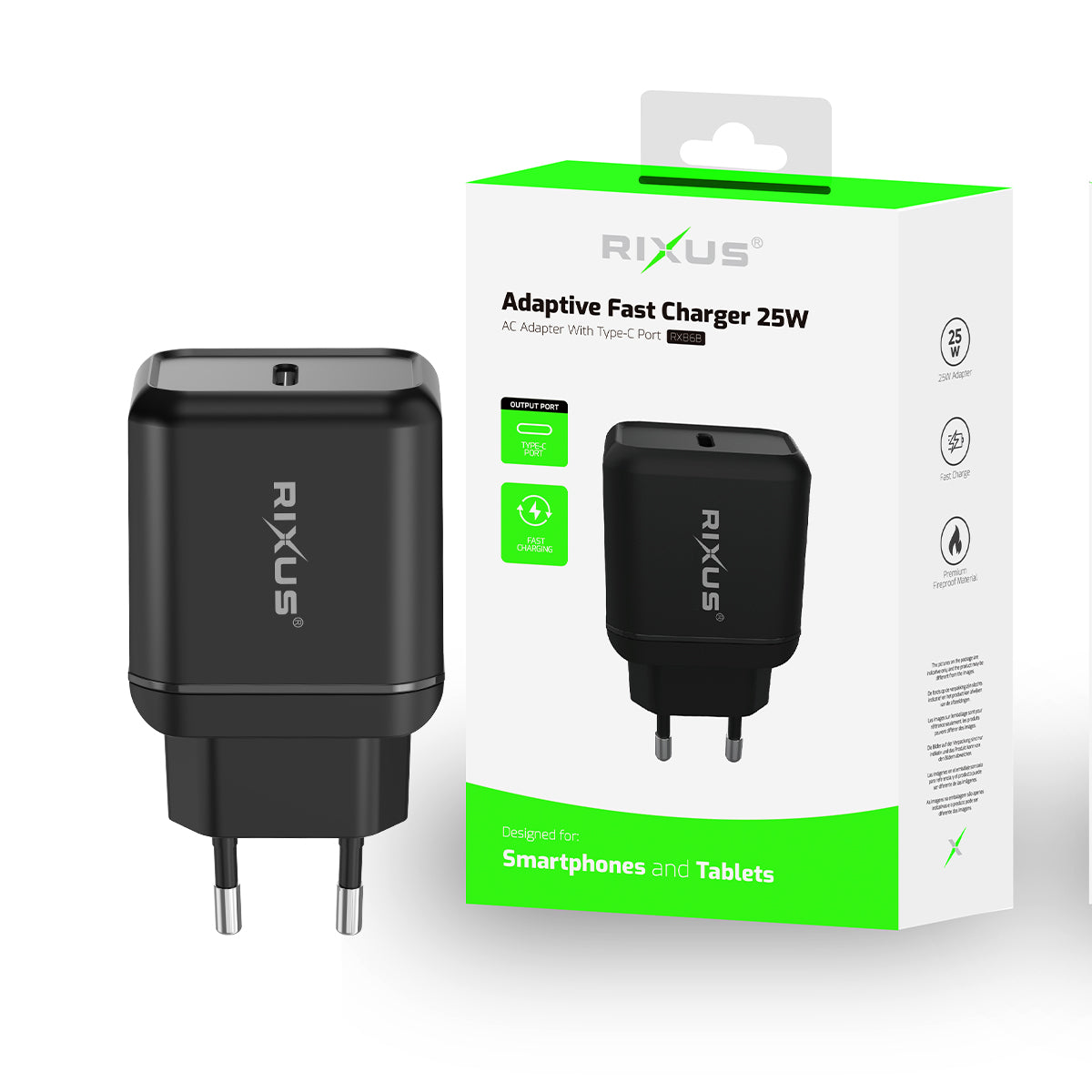 Rixus RX86B Adaptive Fast Charger 25W