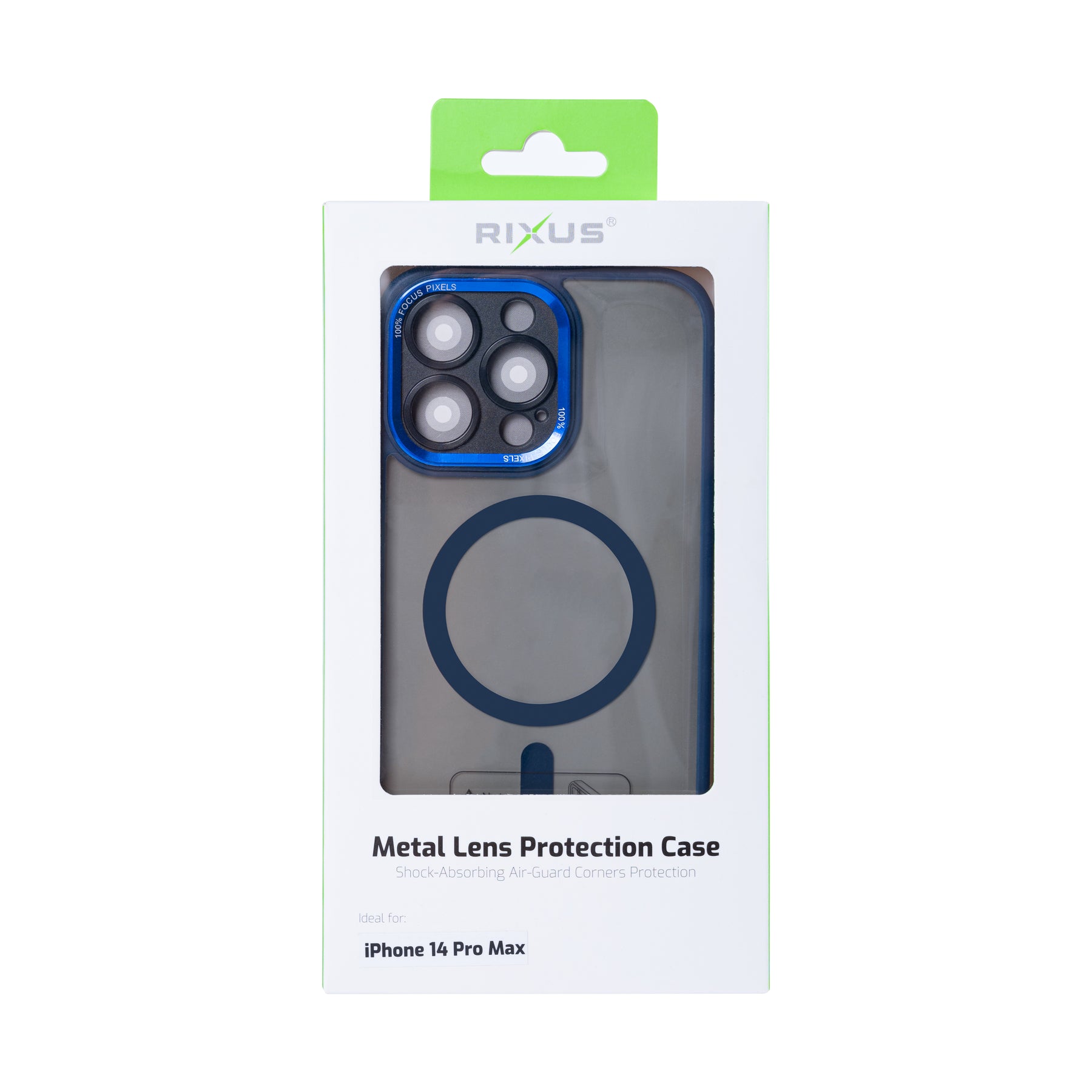 Rixus Classic 04 Case With MagSafe For iPhone 14 Pro Max Dark Blue