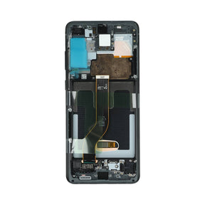 Samsung Galaxy S20 Plus G985F, S20 Plus 5G G986F Display And Digitizer With Frame Cosmic Black Service Pack