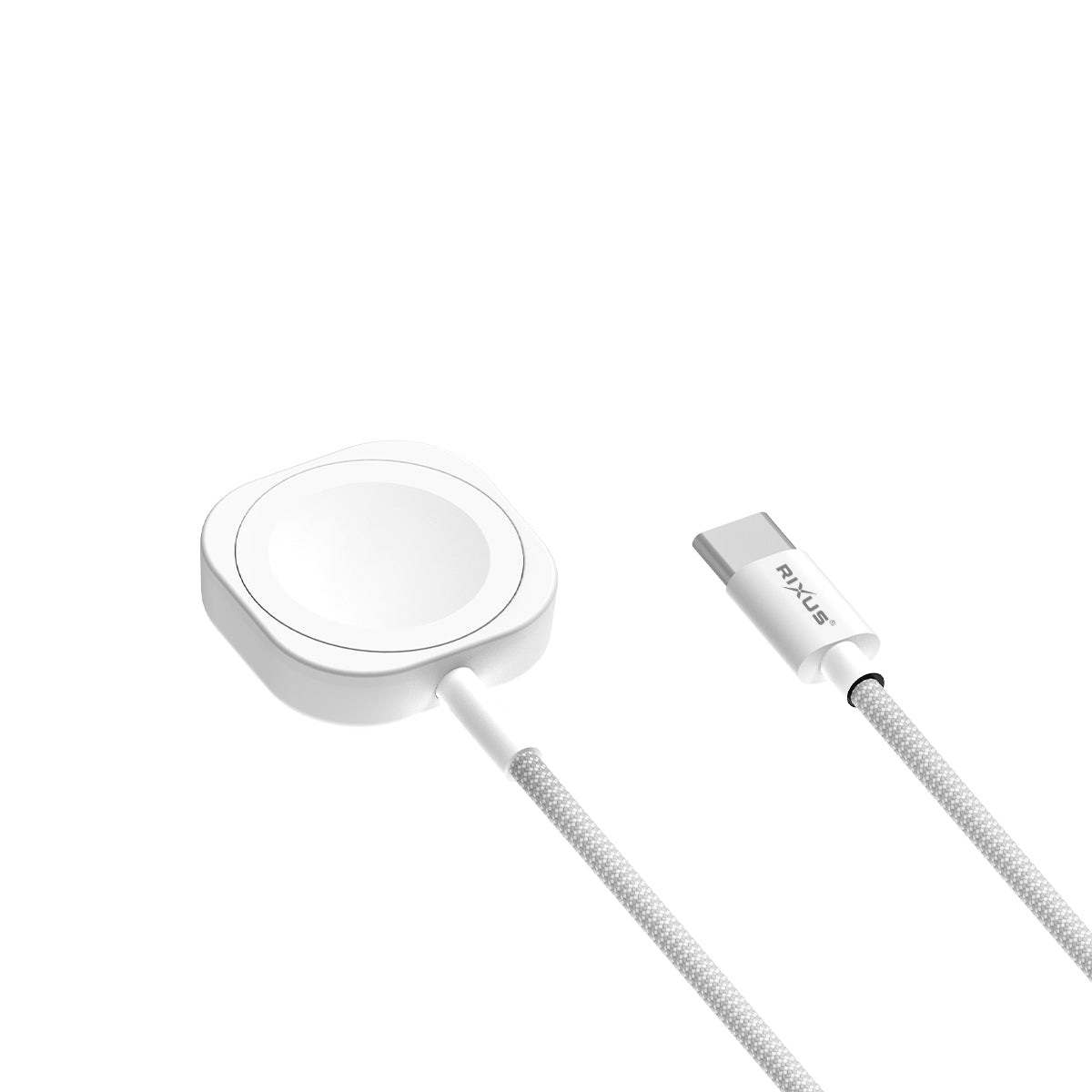 Rixus RXUC19 Magnetic Watch Fast Charging Cable 100CM White