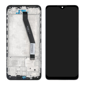 Xiaomi Redmi 9 Display And Digitizer With Frame Carbon Gray Service Pack