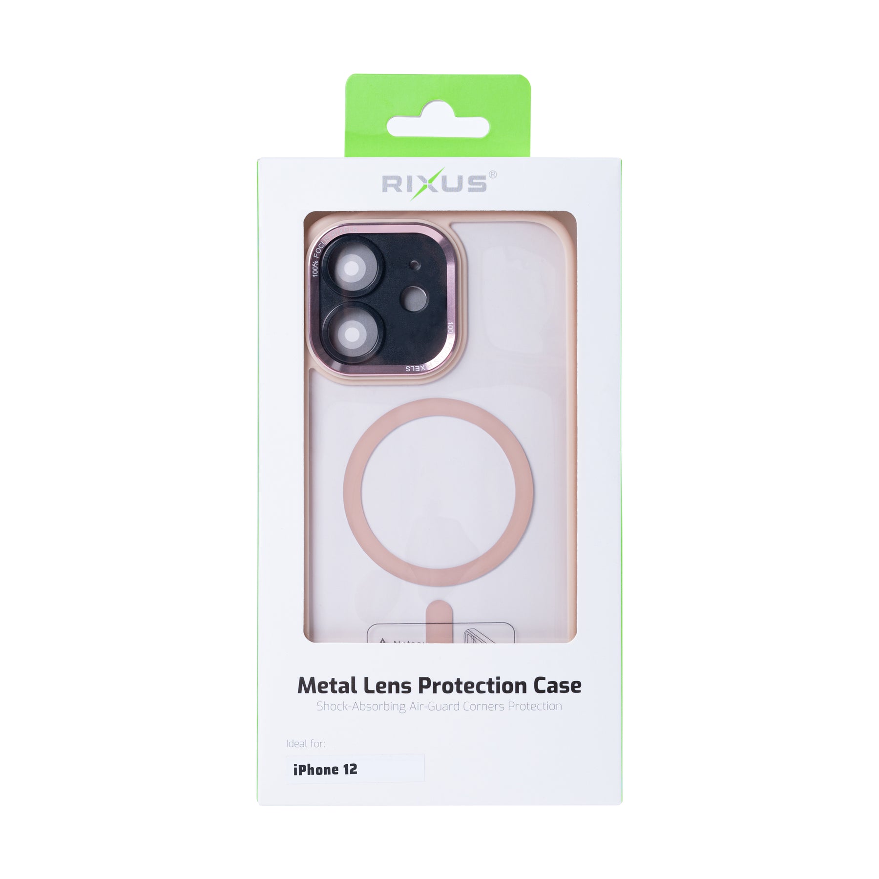Rixus Classic 04 Case With MagSafe For iPhone 12 Pink