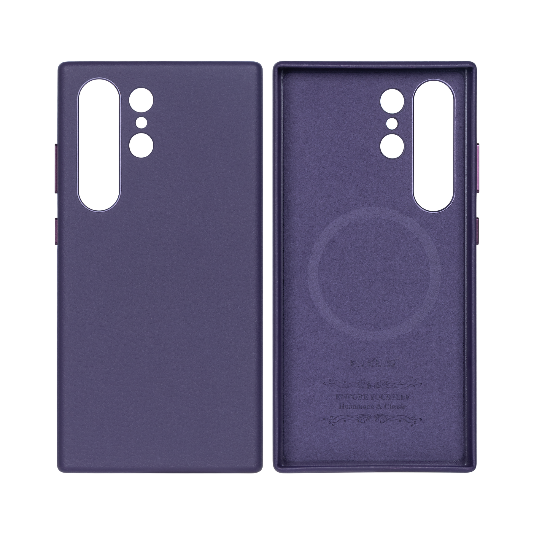 Rixus Classic 02 Case With MagSafe For Samsung Galaxy S24 Ultra S928B Purple