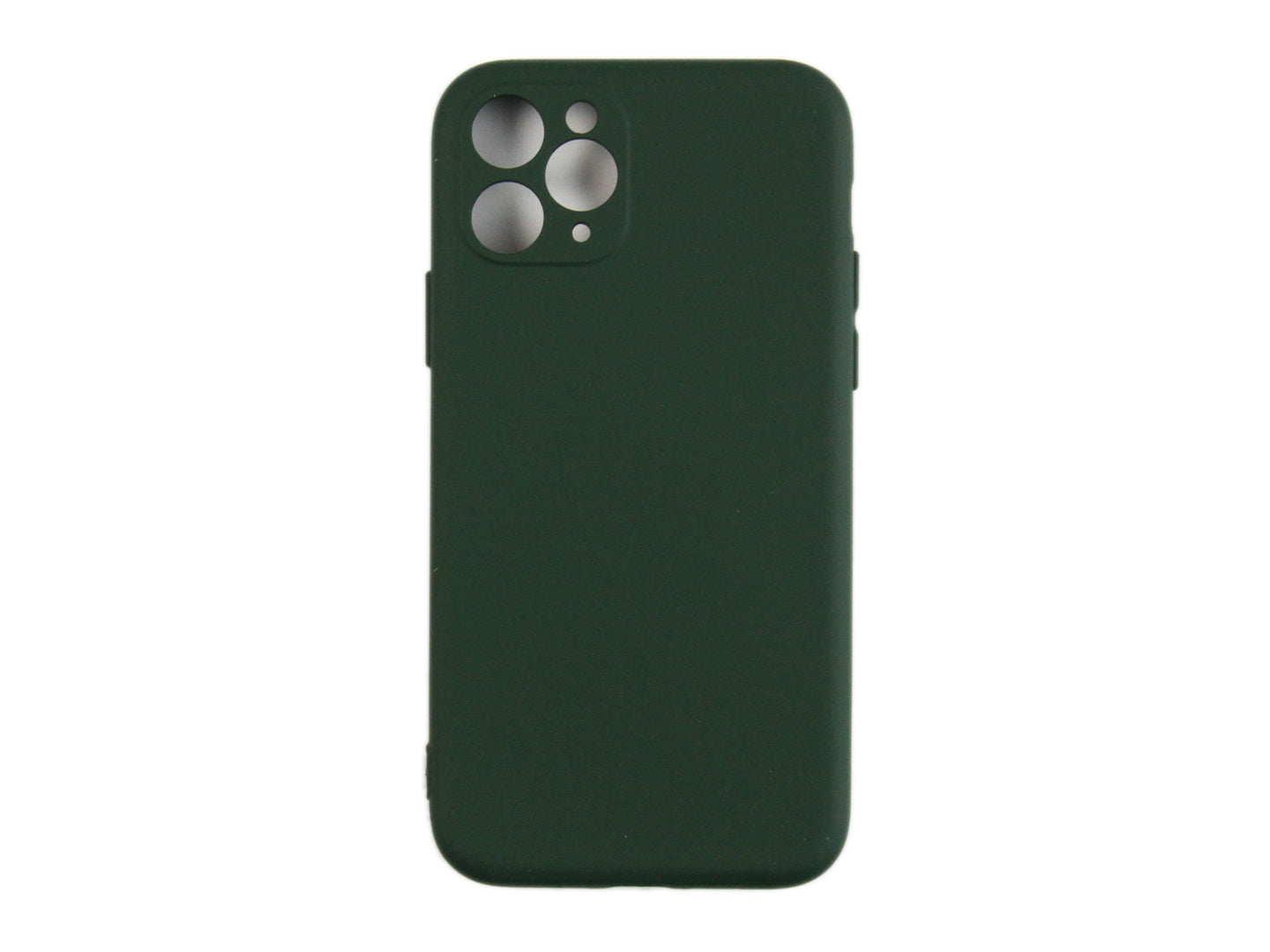 Rixus For iPhone 11 Pro Soft TPU Phone Case Dark Green