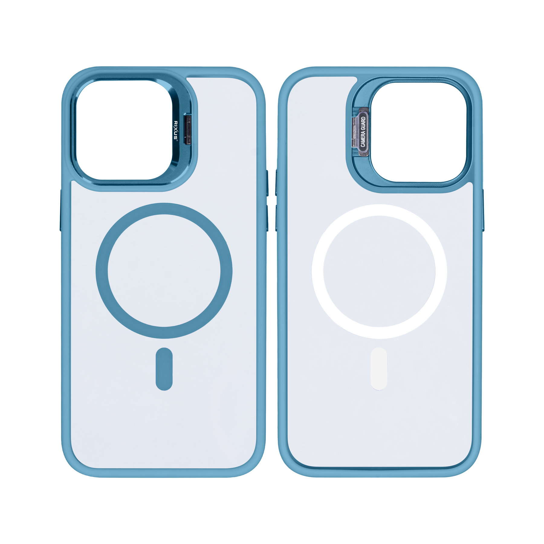 Rixus Classic 03 Case With MagSafe For iPhone 15 Plus Light Blue