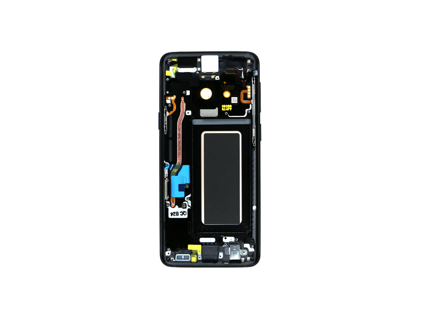 Samsung Galaxy S9 G960F Display And Digitizer With Frame Midnight Black Service Pack