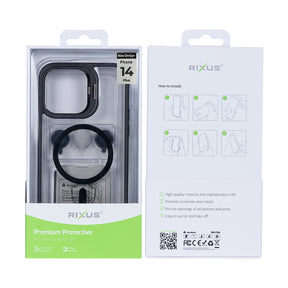 Rixus Classic 03 Case With MagSafe For iPhone 14 Plus Black