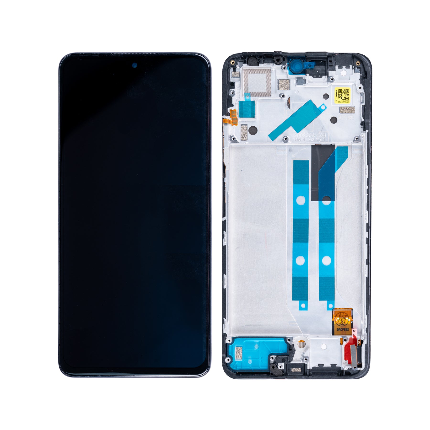 Xiaomi Redmi Note 12 Pro 4G Display And Digitizer With Frame Onyx Black Service Pack