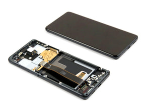 Samsung Galaxy S20 Ultra G988B Display And Digitizer With Frame Cosmic Black Service Pack