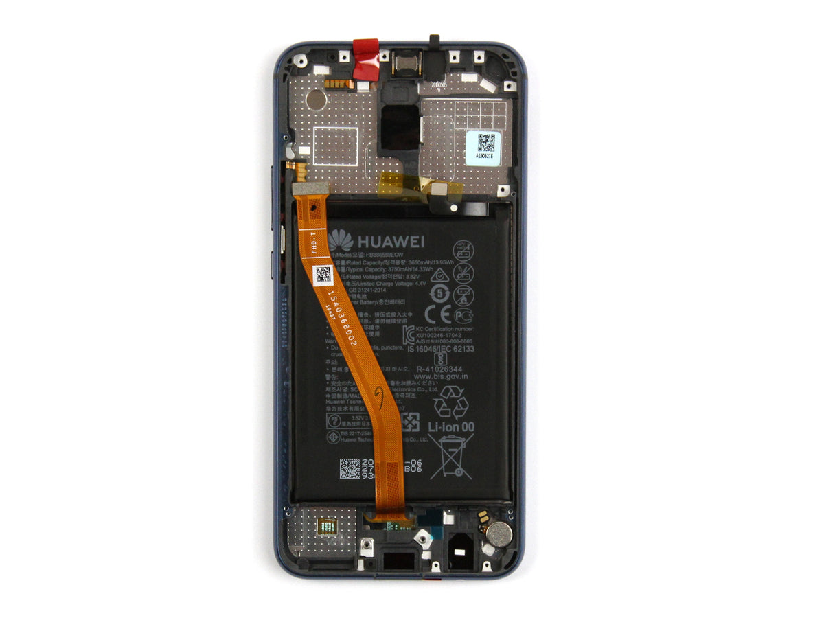 Huawei Mate 20 Lite Display And Digitizer With Frame Sapphire Blue Service Pack
