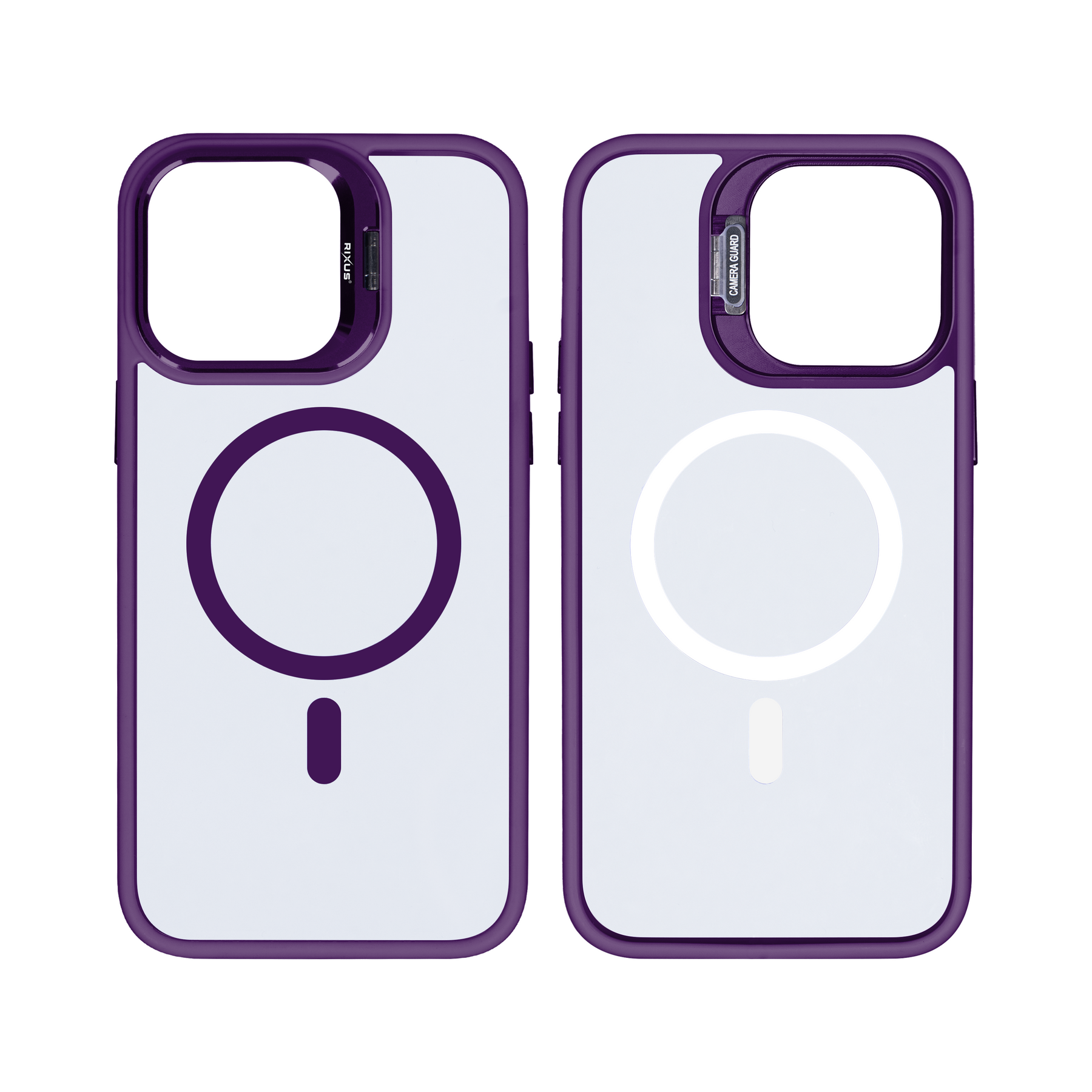 Rixus Classic 03 Case With MagSafe For iPhone 15 Plus Deep Purple