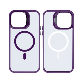 Rixus Classic 03 Case With MagSafe For iPhone 15 Plus Deep Purple