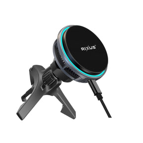 Rixus RXWC21 MagSafe Car Mount Charger Ice Cooling Fit Black