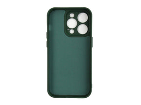 Rixus For iPhone 14 Pro Max Soft TPU Phone Case Dark Green