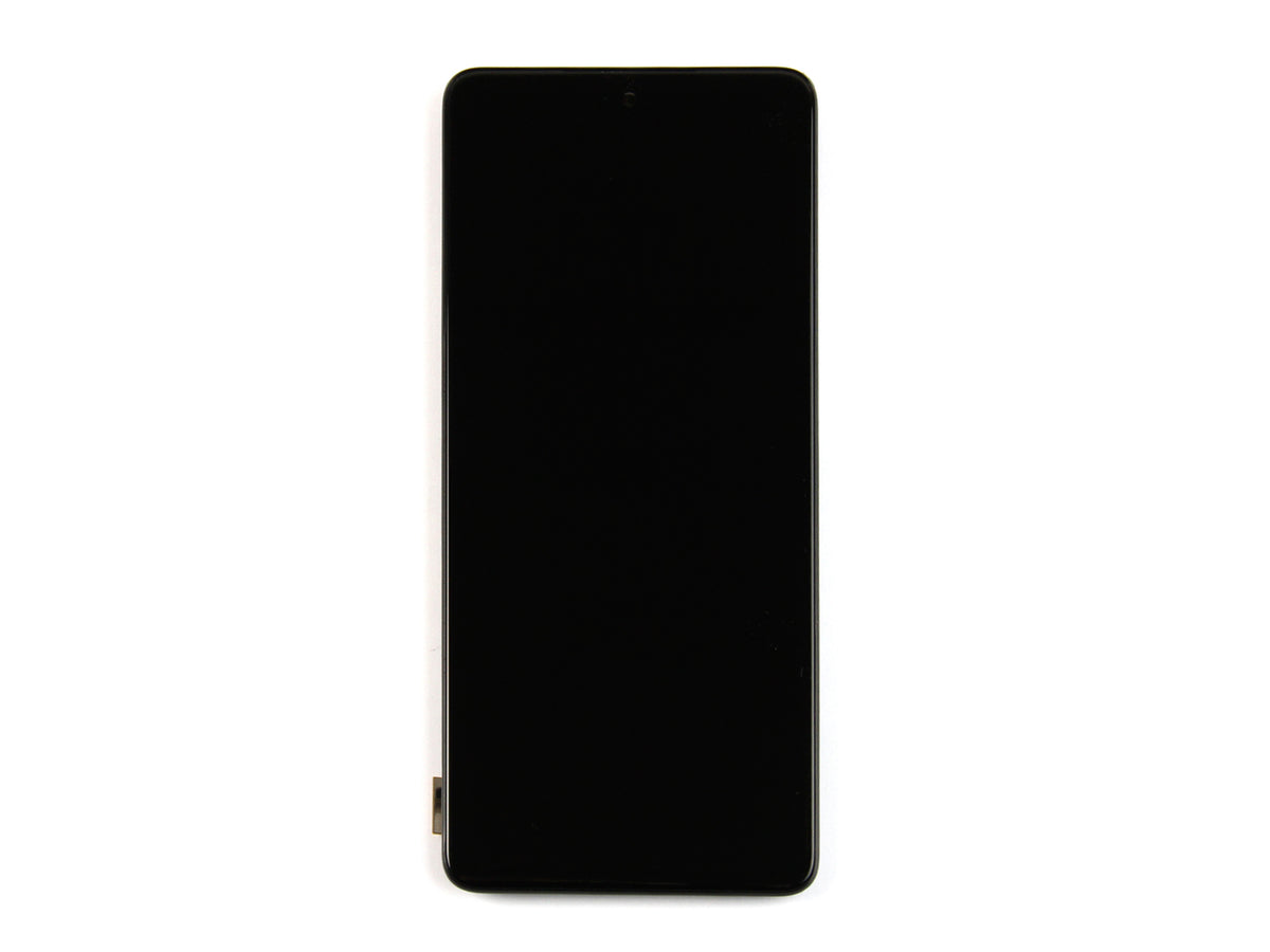 Samsung Galaxy M52 5G M526B Display And Digitizer With Frame Black Service Pack