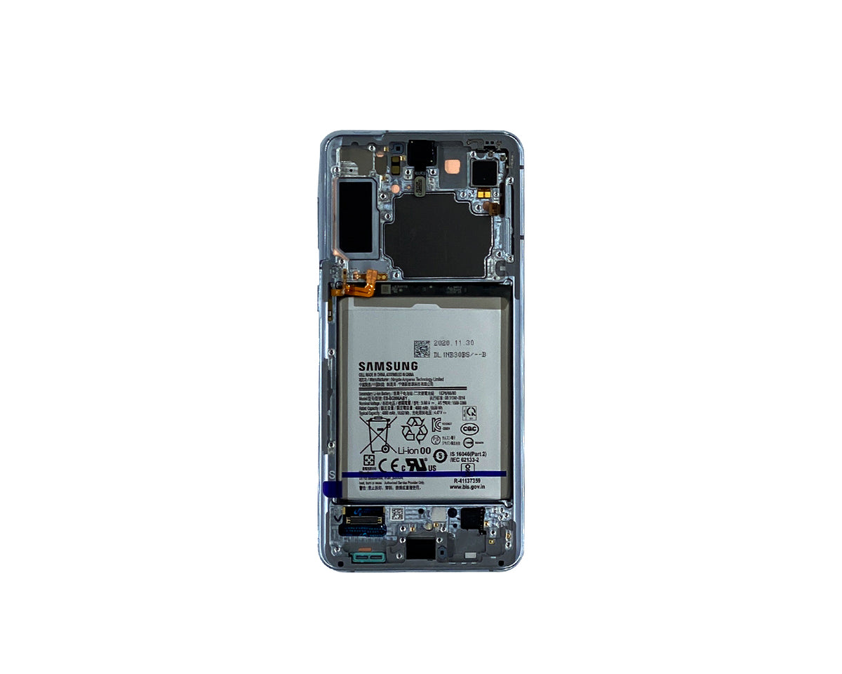 Samsung Galaxy S21 Plus 5G G996B Display And Digitizer Complete Phantom Silver Incl. Battery Service Pack