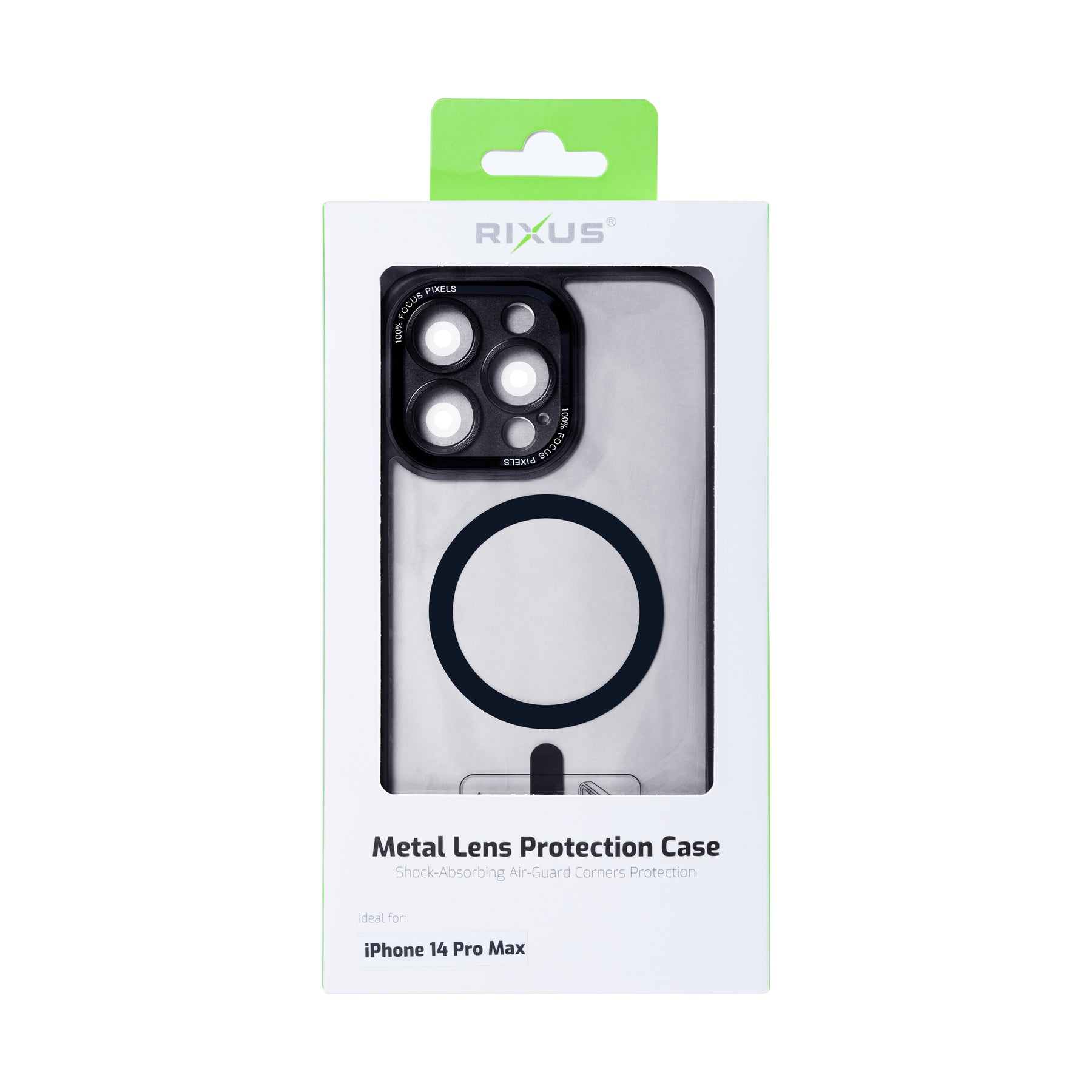 Rixus Classic 04 Case With MagSafe For iPhone 14 Pro Max Black