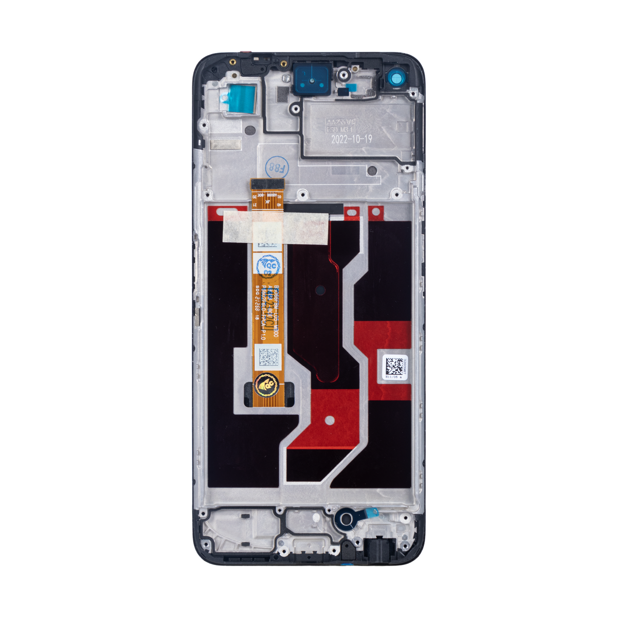 Oppo A96 CPH2333 Display And Digitizer With Frame Starry Black Service Pack