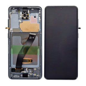 Samsung Galaxy S20 G980F, S20 5G G981F Display And Digitizer With Frame With Camera Cosmic Grey Service Pack