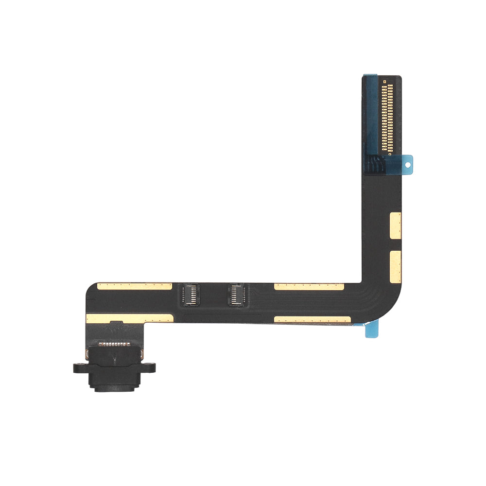 For iPad 9 (2021) 10.2, iPad 8 (2020) 10.2, iPad 7 (2019) 10.2 System Connector Flex Black